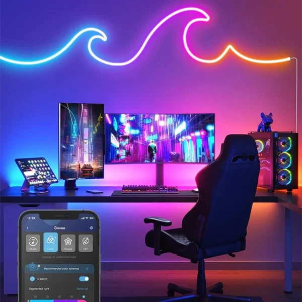 چراغ نئونی هوشمند 3 متری گووی Govee RGBIC LED Neon Rope Light