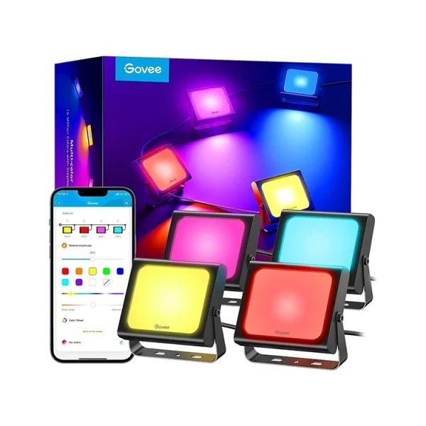 لامپ هوشمند 4 عددی گووی Govee RGBIC Flood Lights