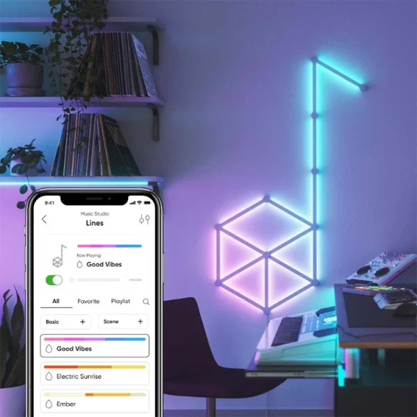 پنل خطی هوشمند 15 تکه نانولیف Nanoleaf Lines Smarter Kit