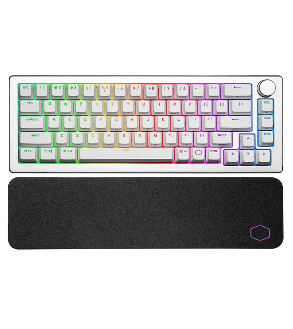 کیبورد گیمینگ کولرمستر مدل سفید CK721 White RED SWITCH